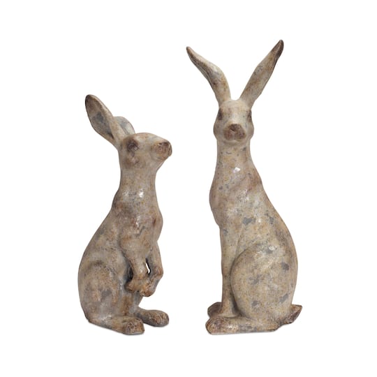 Tall Rabbit Figurine Set